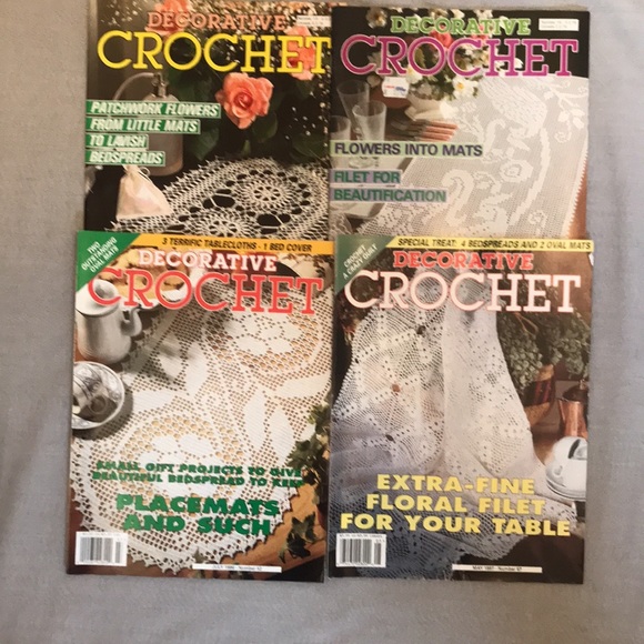 Decorative Crochet Magazine Lot Back Issues Thread Work Instruction - Picture 4 of 4